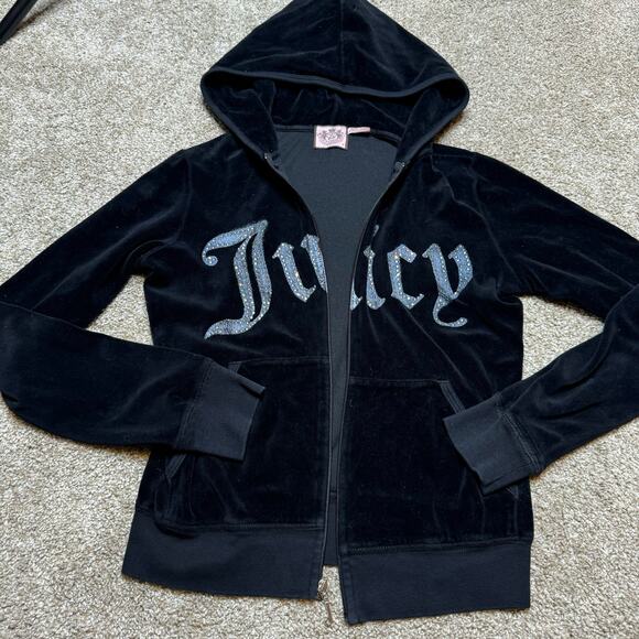 Juicy Couture Y2K Terry Cloth Velour Track Suit Jacket & Pants Size S/M - Picture 5 of 5